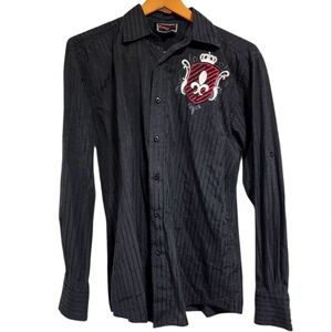 Patroncito Fleur-de-lis ⚜️ Button Down Long Sleeves Shirt Size M